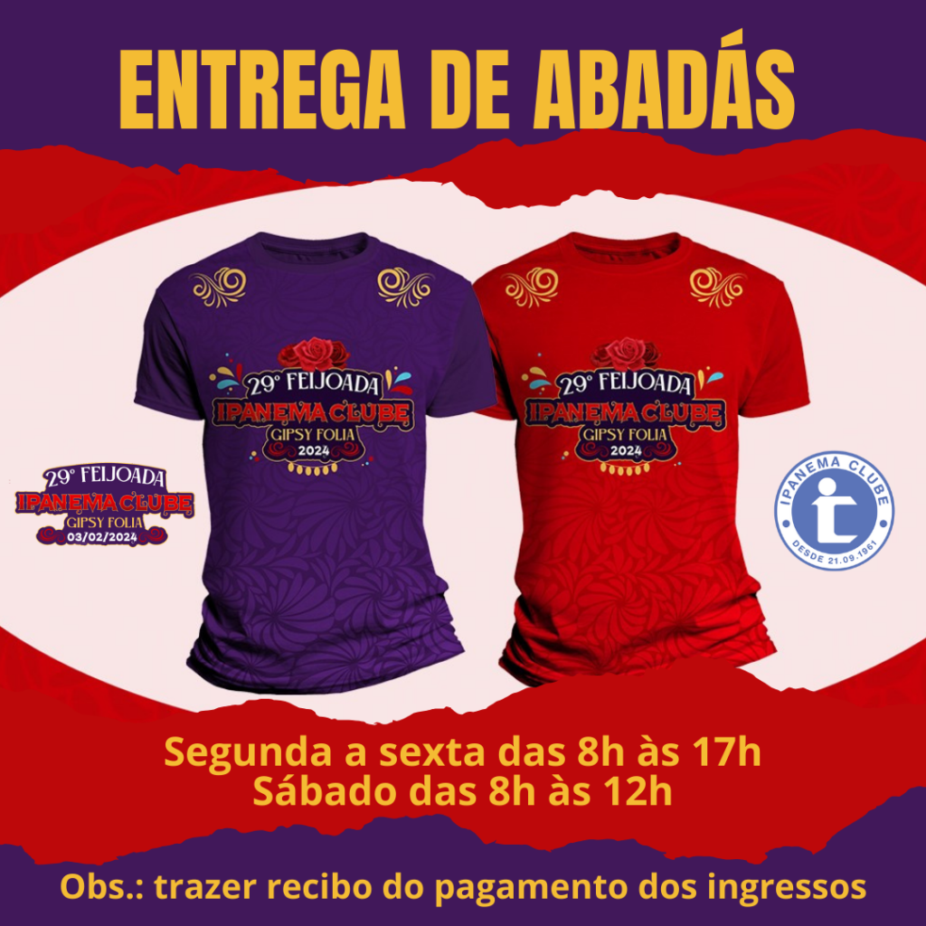 ENTREGA DE ABADÁS – Ipanema Clube Sorocaba